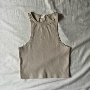 Ribbed Cropped Tank